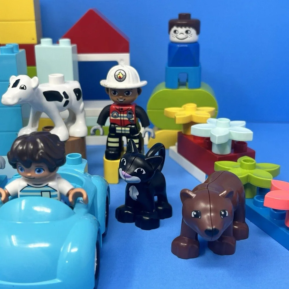 LEGO DUPLO Lot Building Blocks 10 Figures Kids Toddler Toy Set Mixed Bundle Play